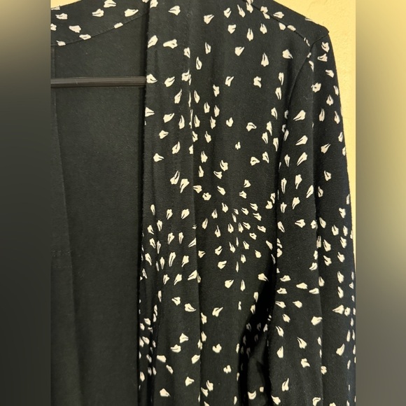 J Jill Wherever Collection‎ Black With White Cardigan Size Medium - Picture 6 of 9